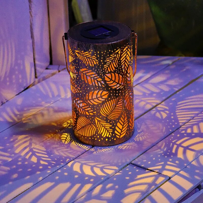 Lampe Solaire en Feuille | Éclairage Écologique et Ambiance Chaleureuse