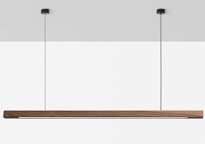 Luminaire Suspendu en Bois LED | Éclairage Élégant et Hauteur Réglable