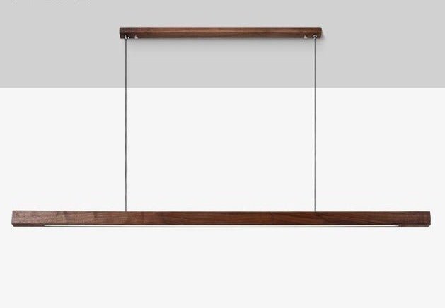 Luminaire Suspendu en Bois LED | Éclairage Élégant et Hauteur Réglable
