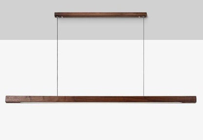 Luminaire Suspendu en Bois LED | Éclairage Élégant et Hauteur Réglable