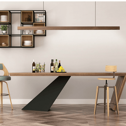 Luminaire Suspendu en Bois LED | Éclairage Élégant et Hauteur Réglable