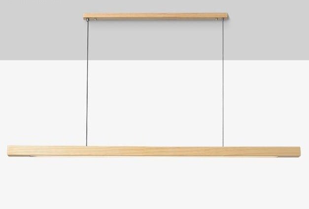Luminaire Suspendu en Bois LED | Éclairage Élégant et Hauteur Réglable