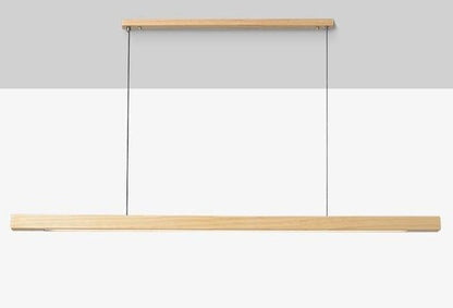 Luminaire Suspendu en Bois LED | Éclairage Élégant et Hauteur Réglable