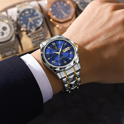 Montre Étanche pour Homme | Élégante en Acier Inoxydable et Précise