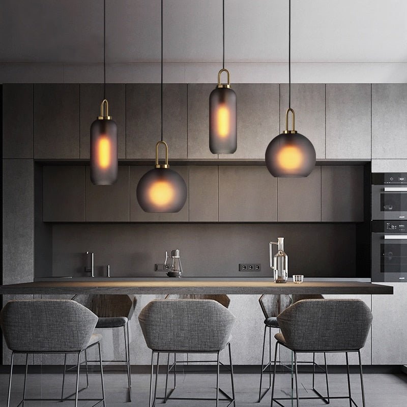 Lampe Suspendue en Verre | Élégante et Ajustable pour Intérieurs Modernes
