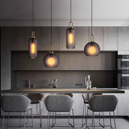 Lampe Suspendue en Verre | Élégante et Ajustable pour Intérieurs Modernes