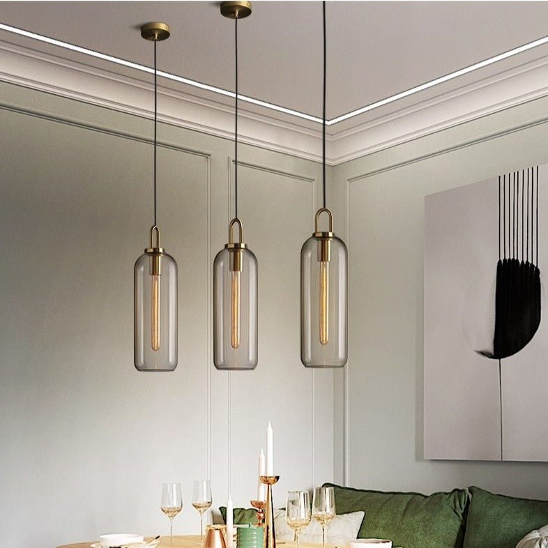 Lampe Suspendue en Verre | Élégante et Ajustable pour Intérieurs Modernes