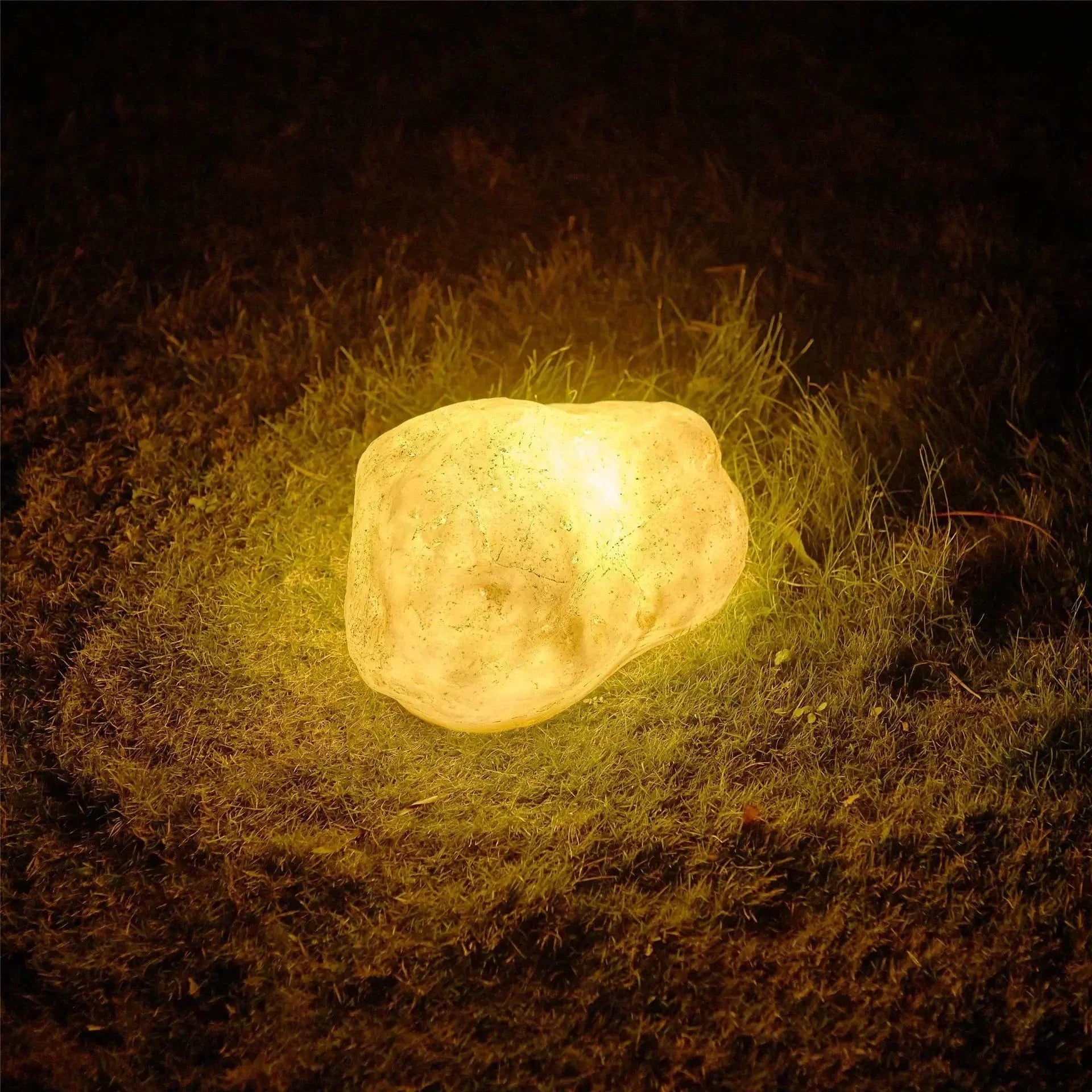 Lumières Solaire de Jardin en Pierre | Éclairage Durable pour Chemins et Jardins