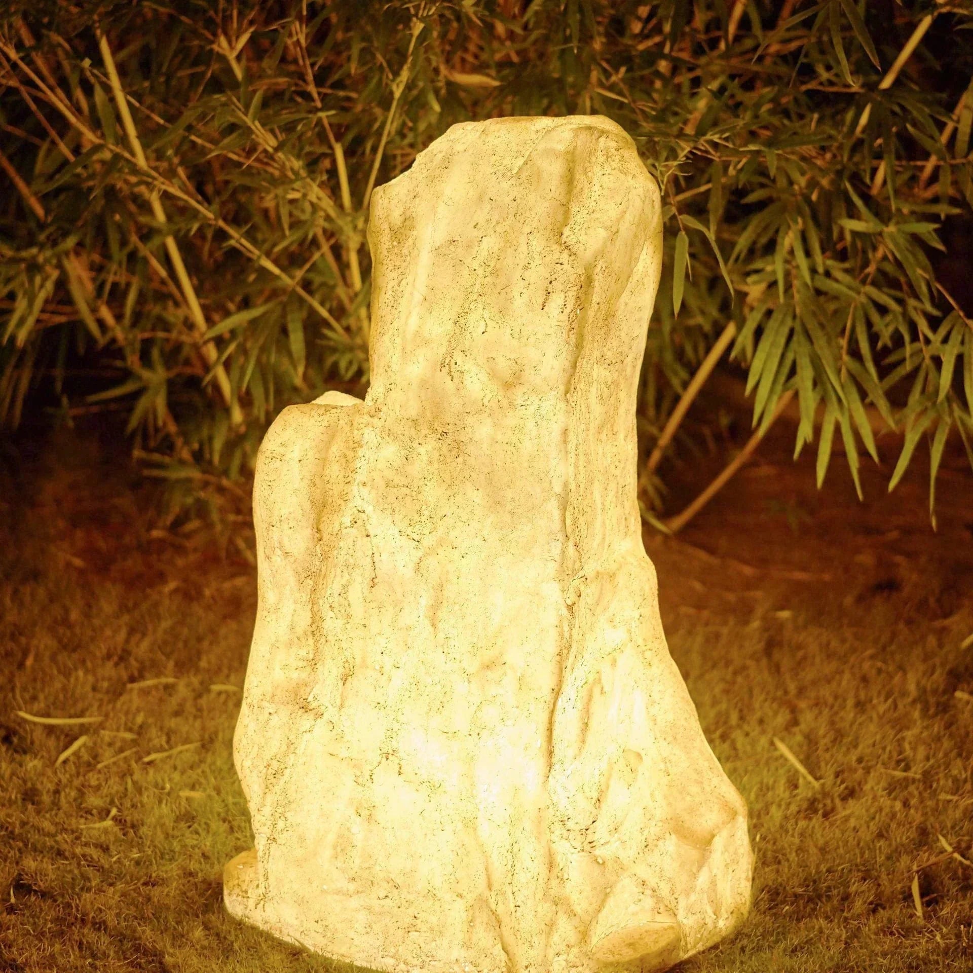 Lumières Solaire de Jardin en Pierre | Éclairage Durable pour Chemins et Jardins