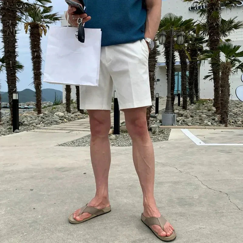 Bermuda Shorts en Coton Distingué | Élégance et Confort pour Été