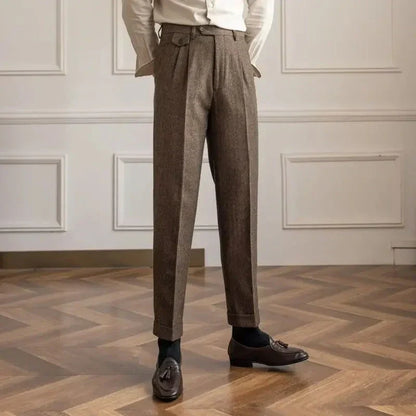 Pantalon de Costume en Laine | Élégance Intemporelle et Confort Luxueux