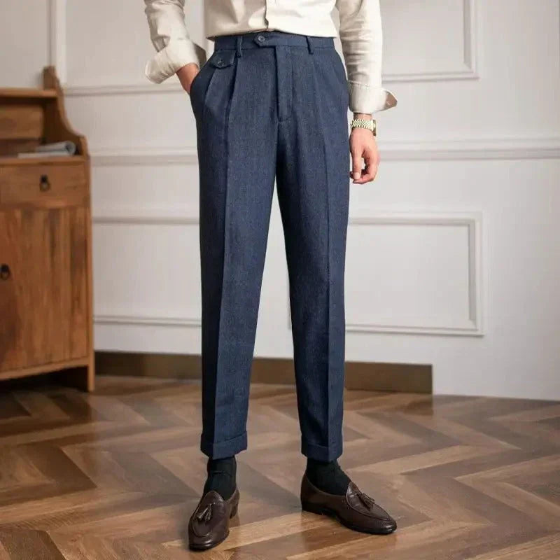 Pantalon de Costume en Laine | Élégance Intemporelle et Confort Luxueux