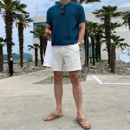 Bermuda Shorts en Coton Distingué | Élégance et Confort pour Été