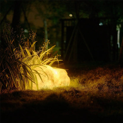 Lumières Solaire de Jardin en Pierre | Éclairage Durable pour Chemins et Jardins