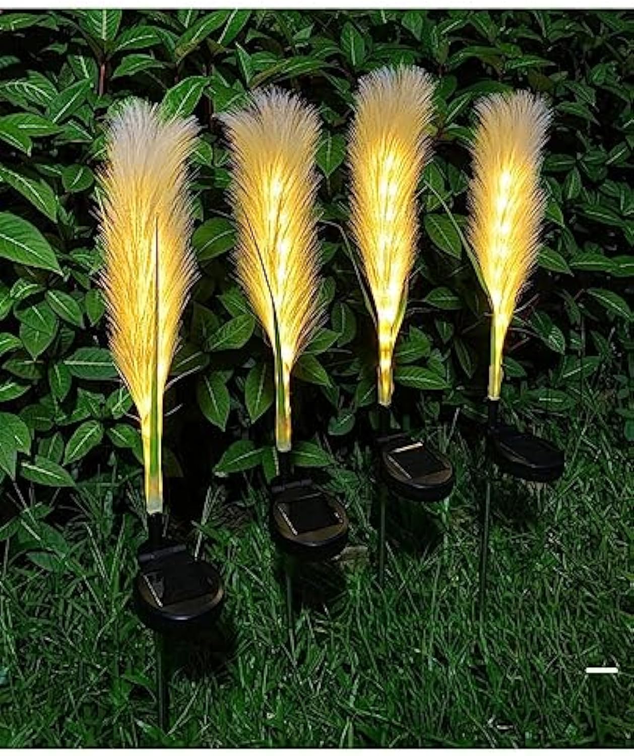 Lampe Solaire de Jardin en Roseaux | Éclairage Automatique et Écologique