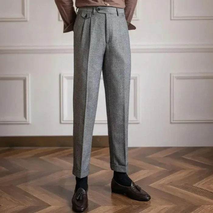 Pantalon de Costume en Laine | Élégance Intemporelle et Confort Luxueux