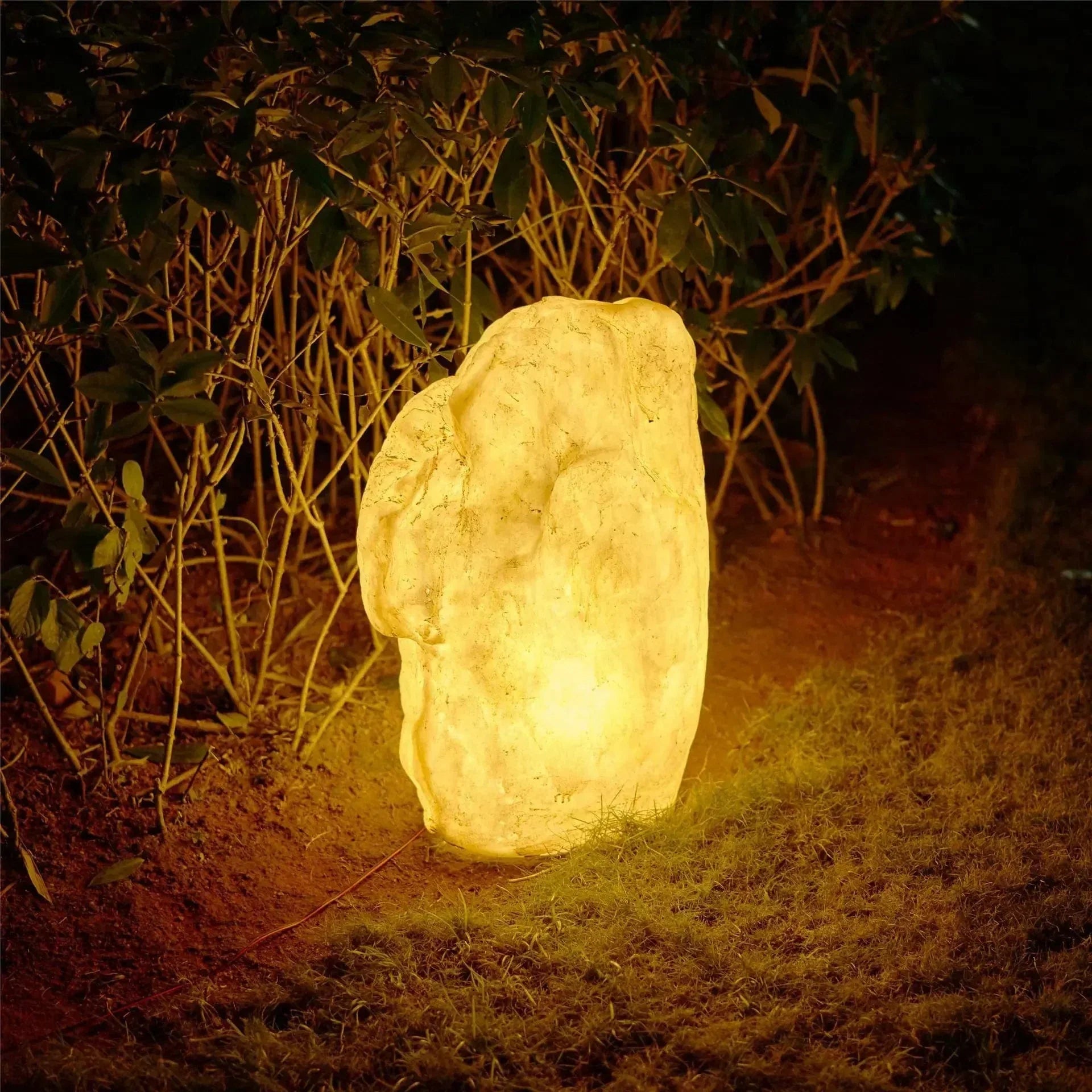 Lumières Solaire de Jardin en Pierre | Éclairage Durable pour Chemins et Jardins