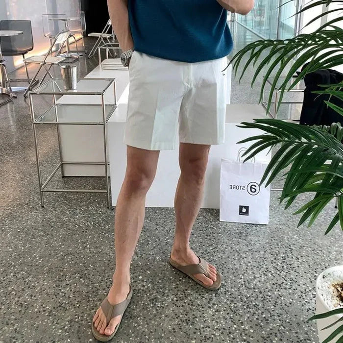 Bermuda Shorts en Coton Distingué | Élégance et Confort pour Été