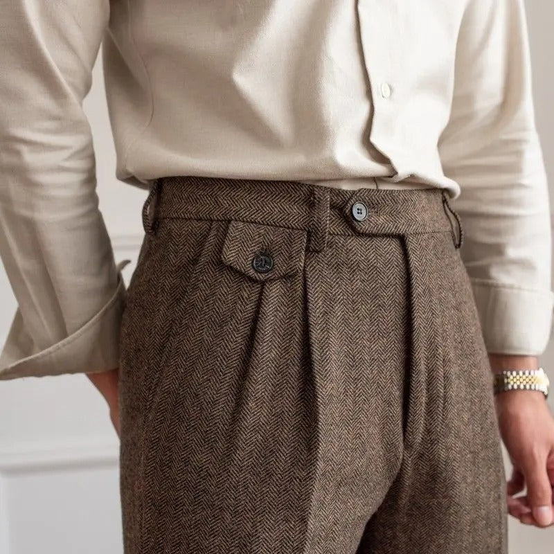 Pantalon de Costume en Laine | Élégance Intemporelle et Confort Luxueux