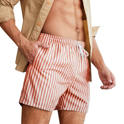 Shorts de Sport à Rayures | Tissu à Séchage Rapide et Taille Élastique