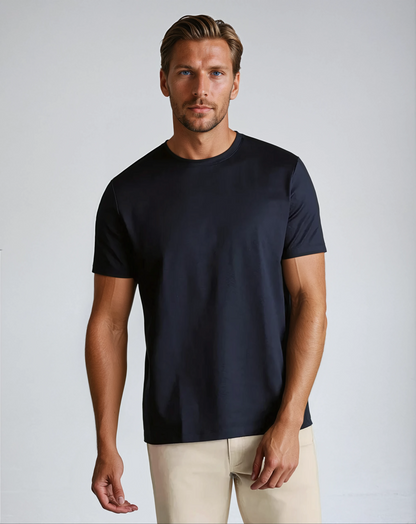 T-shirt Ajusté Supima pour Homme | Confort et Élégance au Quotidien