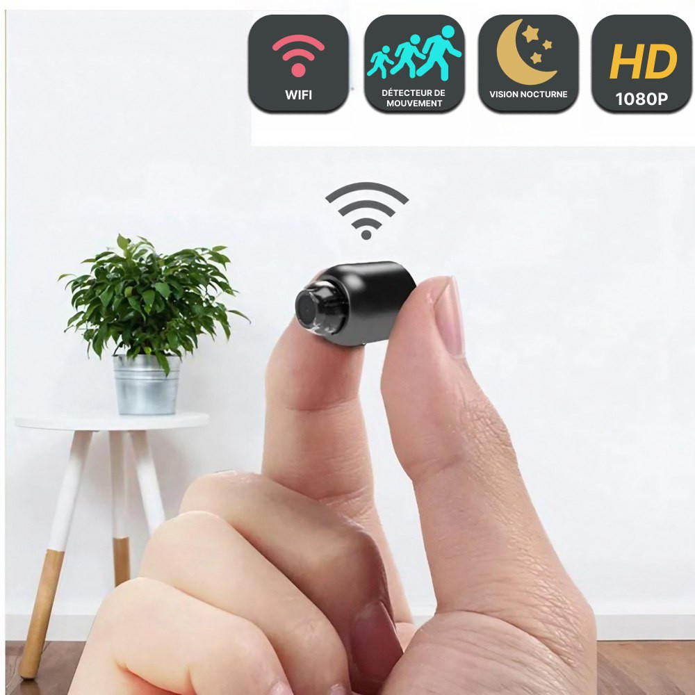 Mini Caméra Espion Sans Fil – Contrôle à Distance et Enregistrement HD