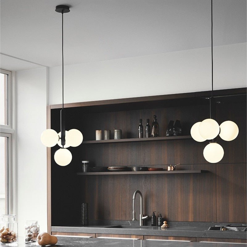 Suspension en Verre et Aluminium | Élégance Contemporaine pour Votre Espace