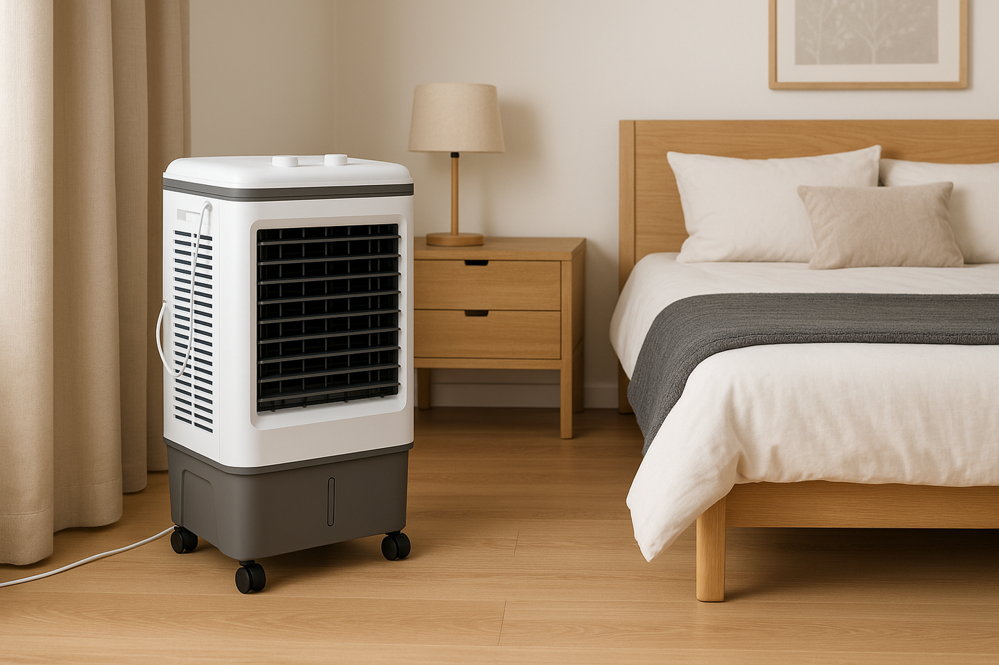 Refroidisseur Évaporatif pour Ateliers | Ventilateur 4-en-1 avec Réservoir de 12 Gallons