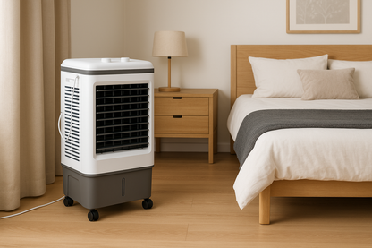 Refroidisseur Évaporatif pour Ateliers | Ventilateur 4-en-1 avec Réservoir de 12 Gallons