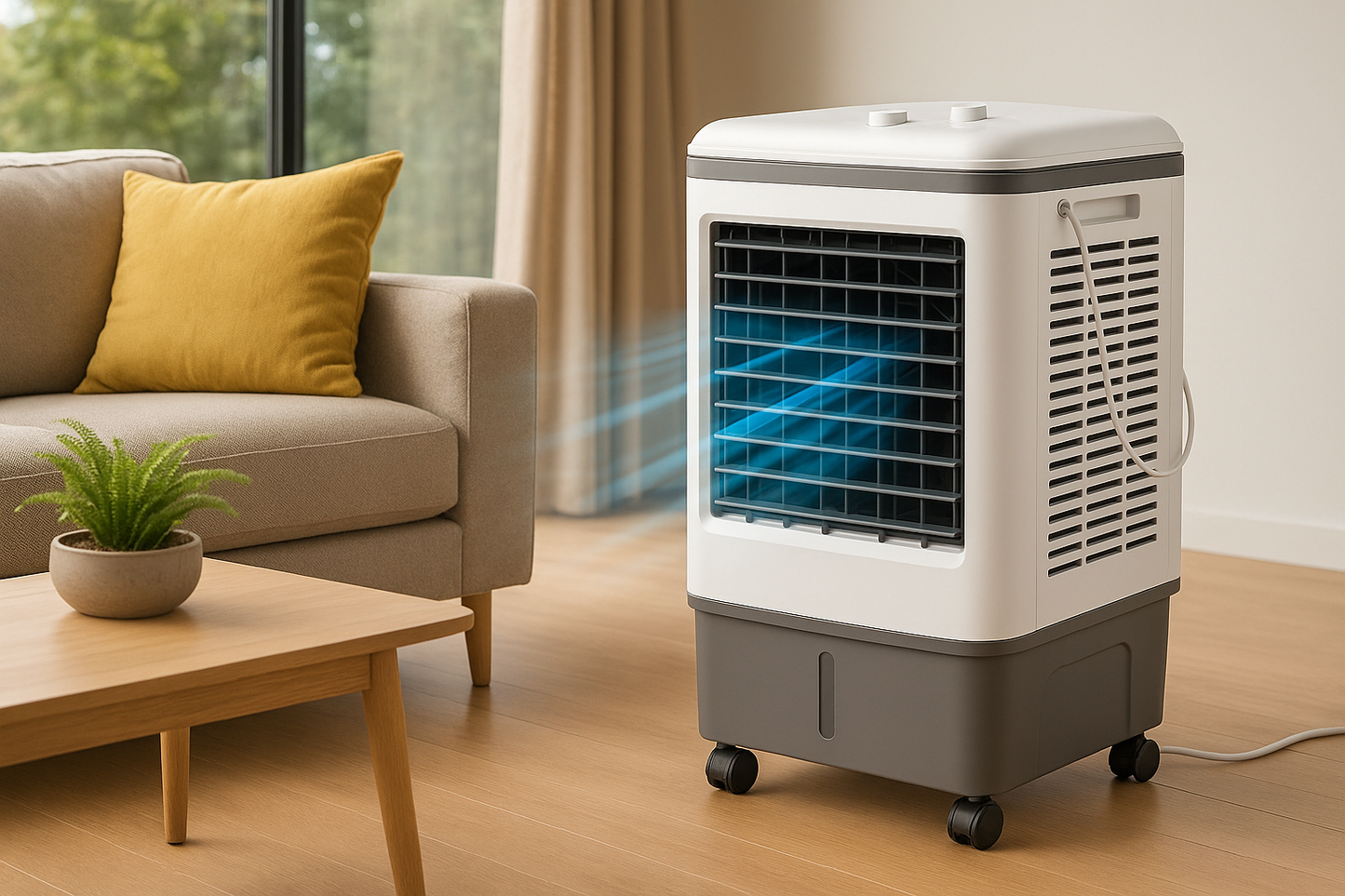 Refroidisseur Évaporatif pour Ateliers | Ventilateur 4-en-1 avec Réservoir de 12 Gallons