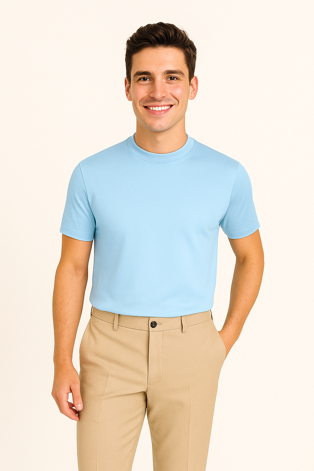 Chemise en Twill Bleu Océan | Style Intemporel et Confort Inégalé