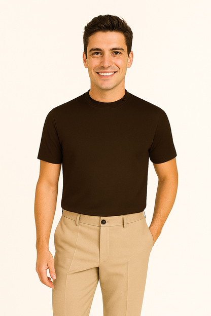 T-Shirt en Coton Mercérisé Premium | Confort Luxueux et Style Élégant