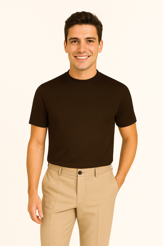 T-Shirt en Coton Mercérisé Premium | Confort Luxueux et Style Élégant