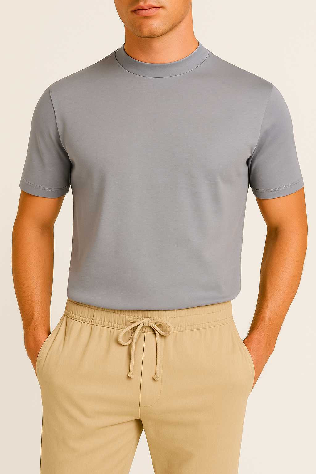 T-shirt en Coton Mercerisé de Qualité | Finition Brillante et Élégante au Quotidien