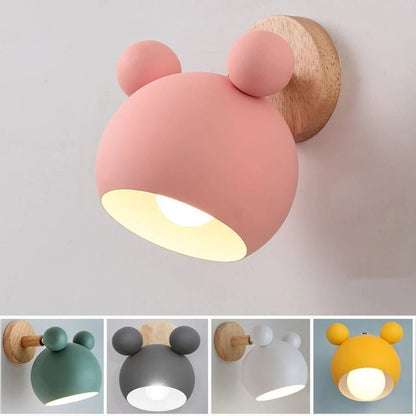 Lampe Murale Souris LED | Décoration Colorée pour Chambre d'Enfant