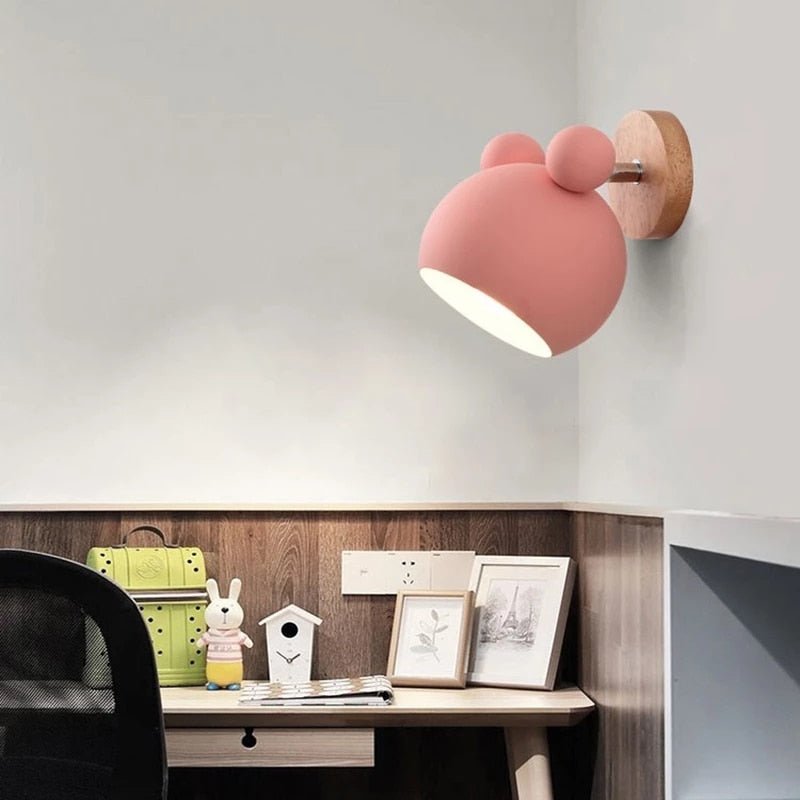 Lampe Murale Souris LED | Décoration Colorée pour Chambre d'Enfant