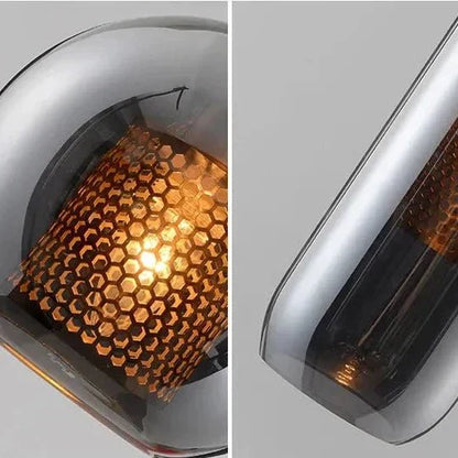 Luminaire Suspendu en Fer et Verre | Élégance Contemporaine pour Votre Espace