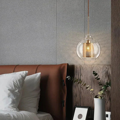Luminaire Suspendu en Fer et Verre | Élégance Contemporaine pour Votre Espace