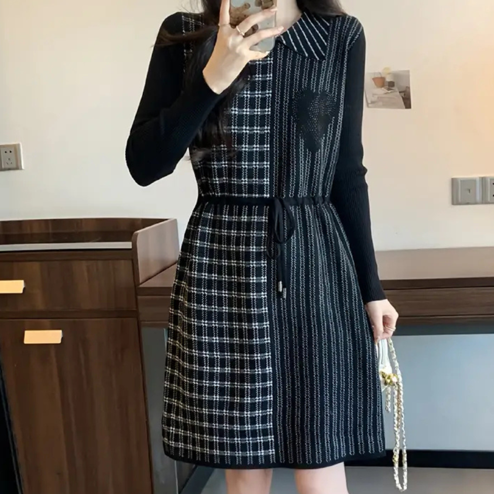 Robe d'été à Carreaux pour Femmes | Élégance et Confort au Quotidien
