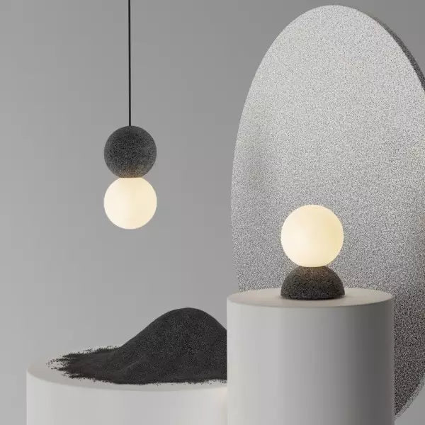 Lampe Suspendue Géométrique en Verre | Éclairage Chaleureux et Élégant