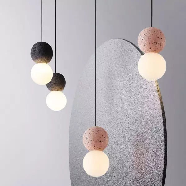 Lampe Suspendue Géométrique en Verre | Éclairage Chaleureux et Élégant