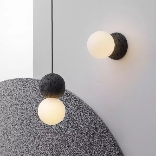 Lampe Suspendue Géométrique en Verre | Éclairage Chaleureux et Élégant