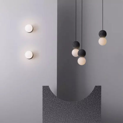 Lampe Suspendue Géométrique en Verre | Éclairage Chaleureux et Élégant