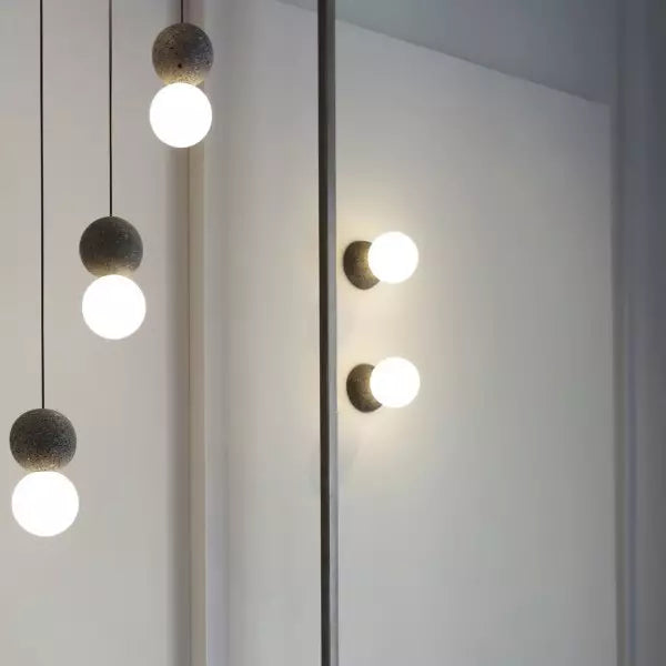 Lampe Suspendue Géométrique en Verre | Éclairage Chaleureux et Élégant