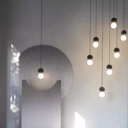 Lampe Suspendue Géométrique en Verre | Éclairage Chaleureux et Élégant