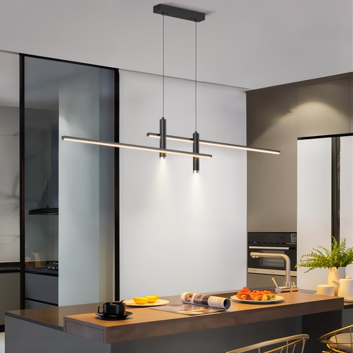Luminaire Suspendu à LED | Design Moderne et Hauteur Réglable