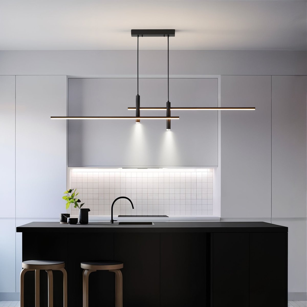 Luminaire Suspendu à LED | Design Moderne et Hauteur Réglable