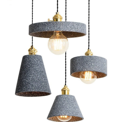 Lampe Suspendue en Béton Design | Élégance Industrielle et Cordon Réglable