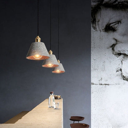 Lampe Suspendue en Béton Design | Élégance Industrielle et Cordon Réglable