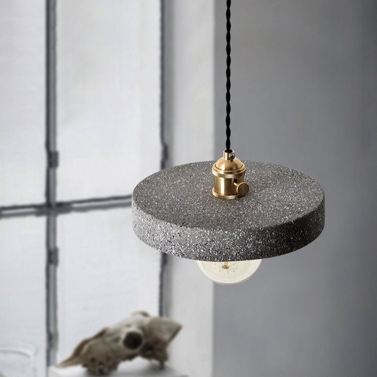Lampe Suspendue en Béton Design | Élégance Industrielle et Cordon Réglable